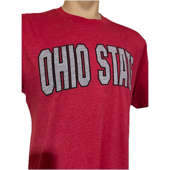 New Ohio State OSU Buckeyes Colosseum Buckeye Red Stitched Shirt L - Picture 2 of 10